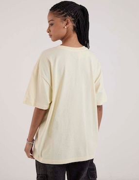 Playera manga al codo Vans cuello redondo para mujer
