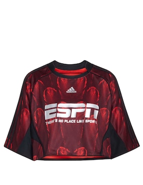 Playera manga al codo Adidas Originals cuello redondo para mujer