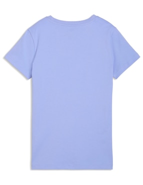 Playera manga corta Puma Ess Script cuello redondo para mujer