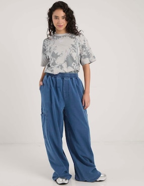 Playera manga al codo Reebok cuello redondo para mujer