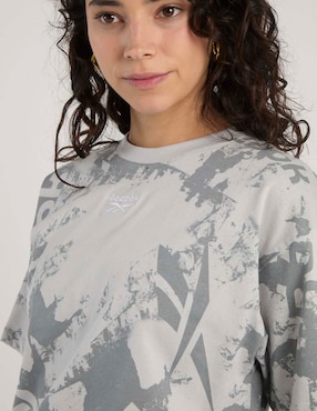Playera manga al codo Reebok cuello redondo para mujer