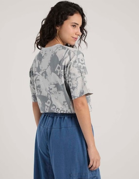Playera manga al codo Reebok cuello redondo para mujer