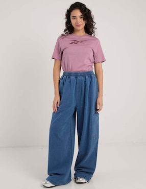 Playera manga corta Reebok cuello redondo para mujer