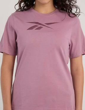 Playera manga corta Reebok cuello redondo para mujer