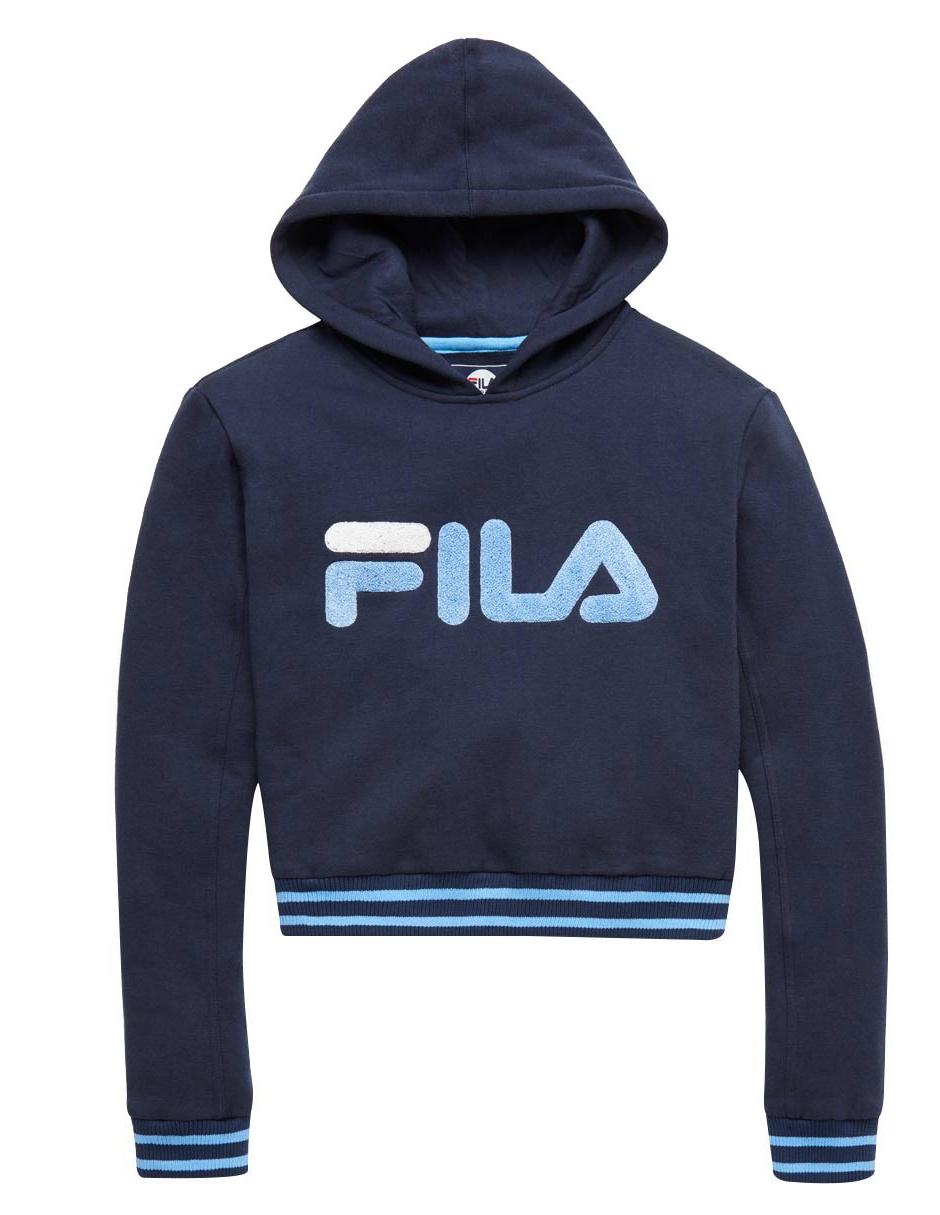 Sudadera lisa Fila algodón azul marino Sudadera lisa Fila algodón azul marino