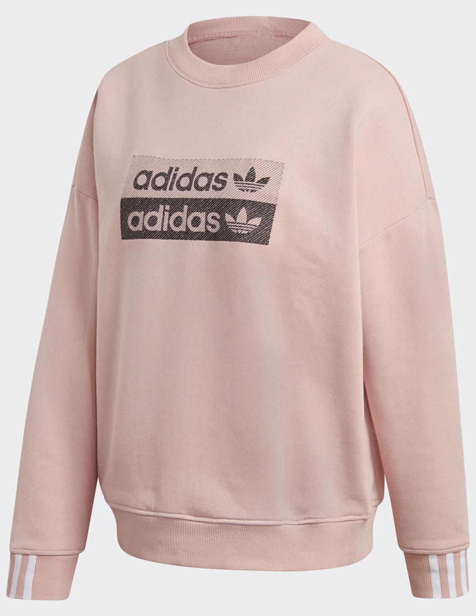 Sudadera Adidas Originals rosa con logotipo en Liverpool