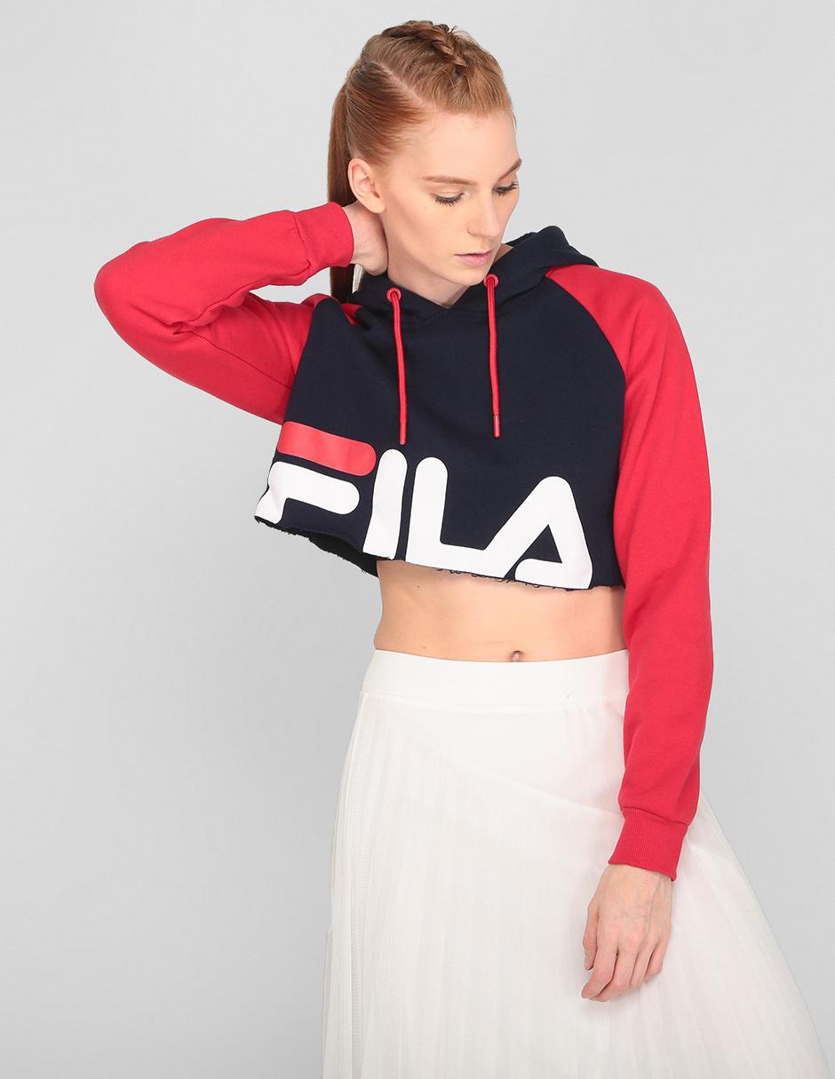 sudadera crop top fila