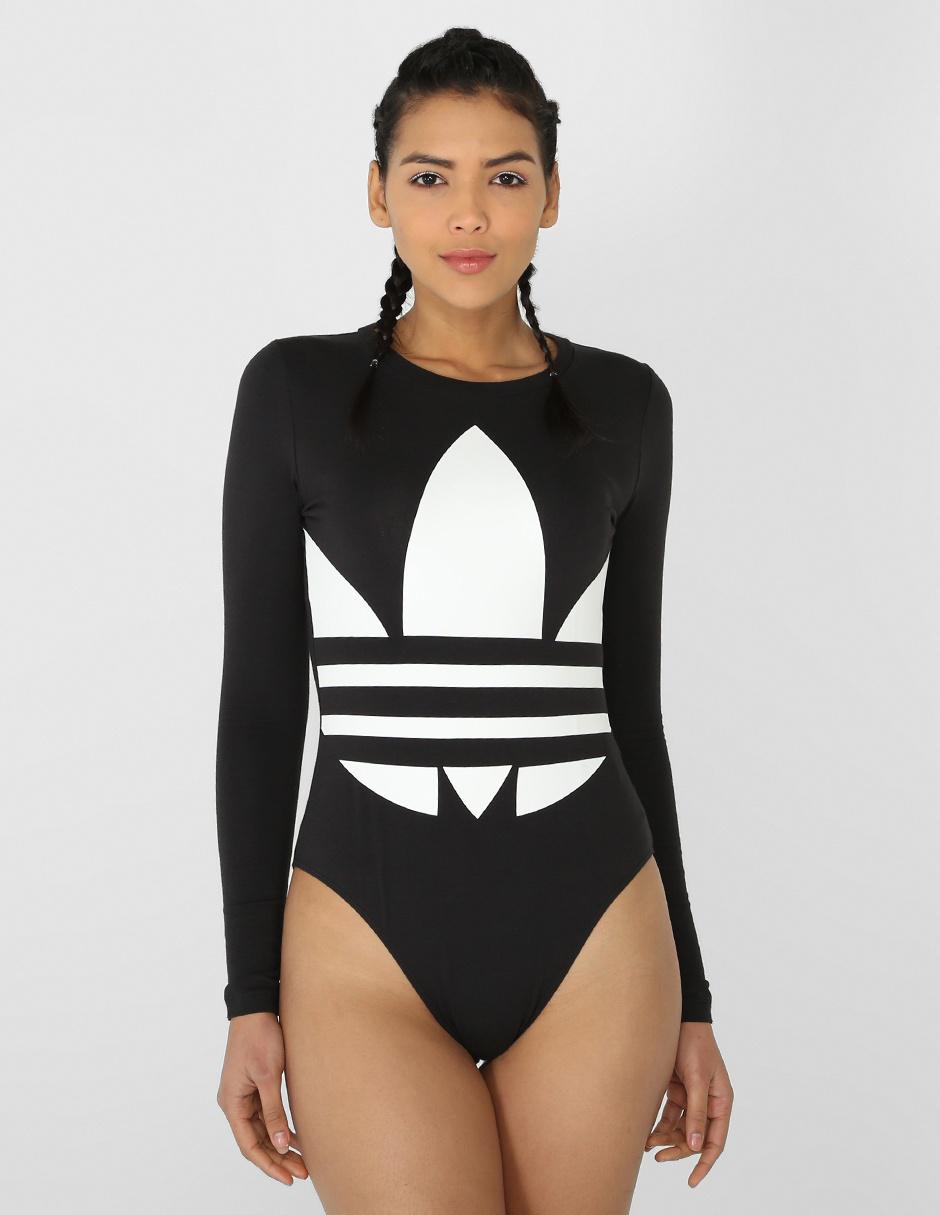 Body Adidas Originals negro con logotipo |