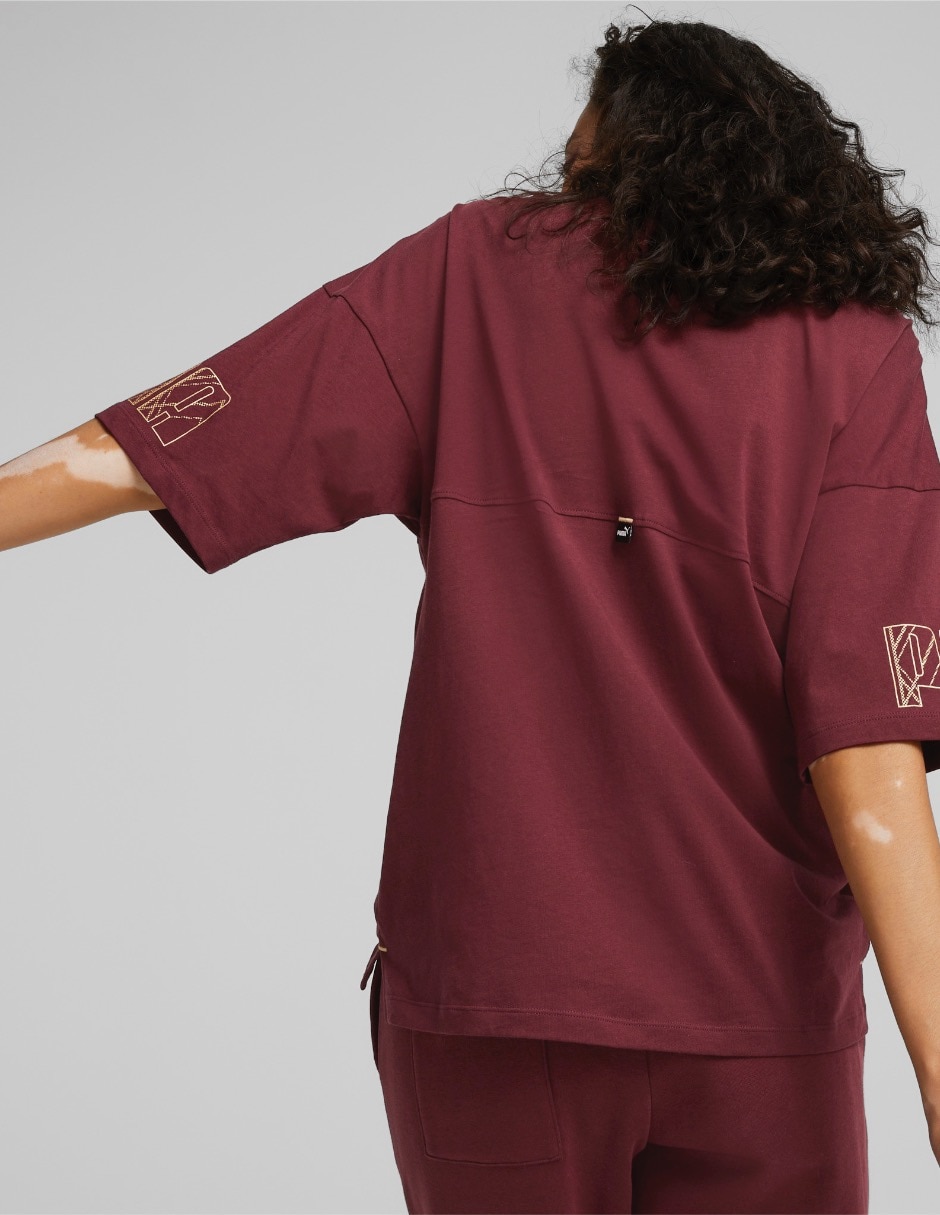 Playera manga corta Power Deco cuello redondo para mujer 3