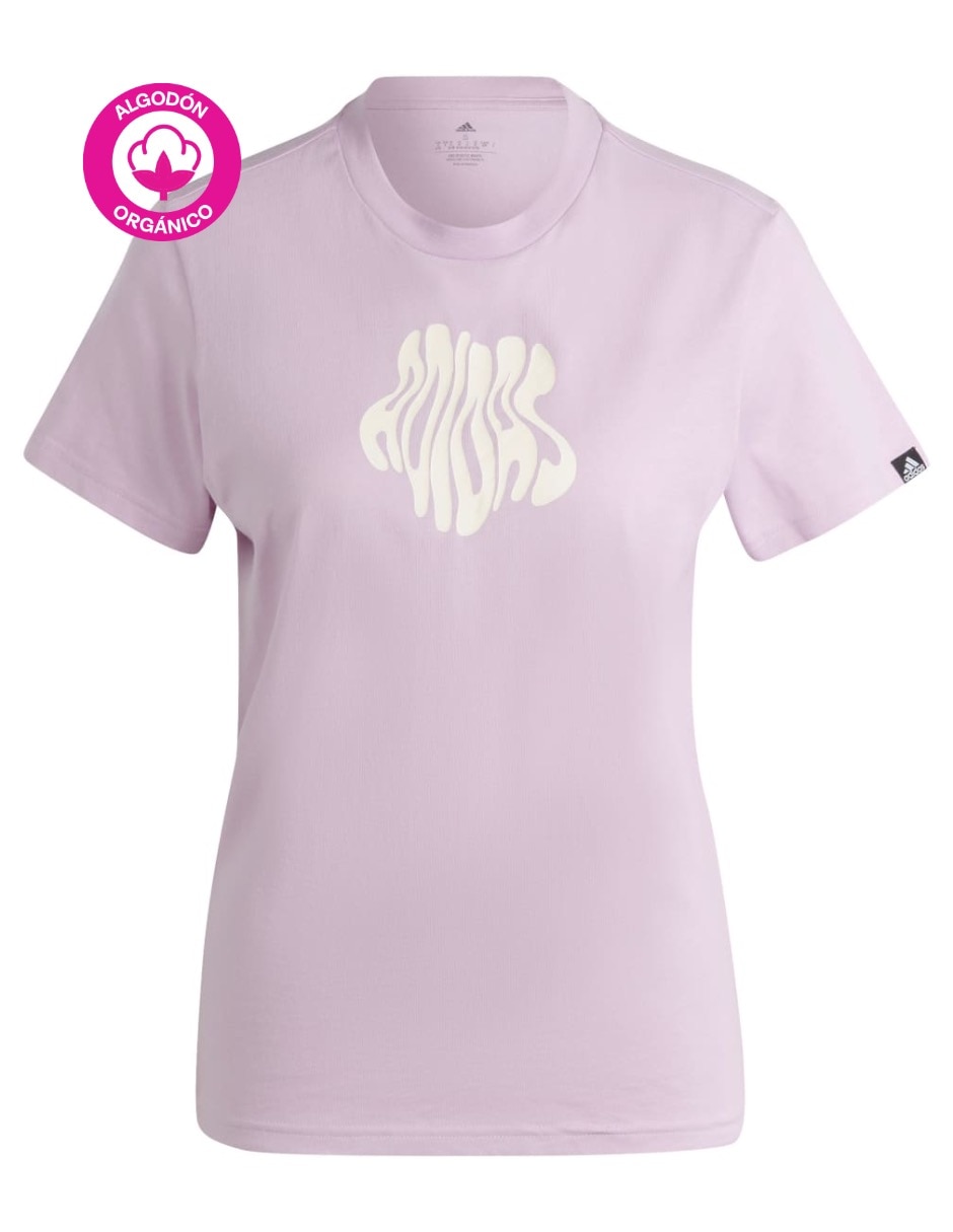 Playera manga corta Graphics cuello redondo para mujer 4