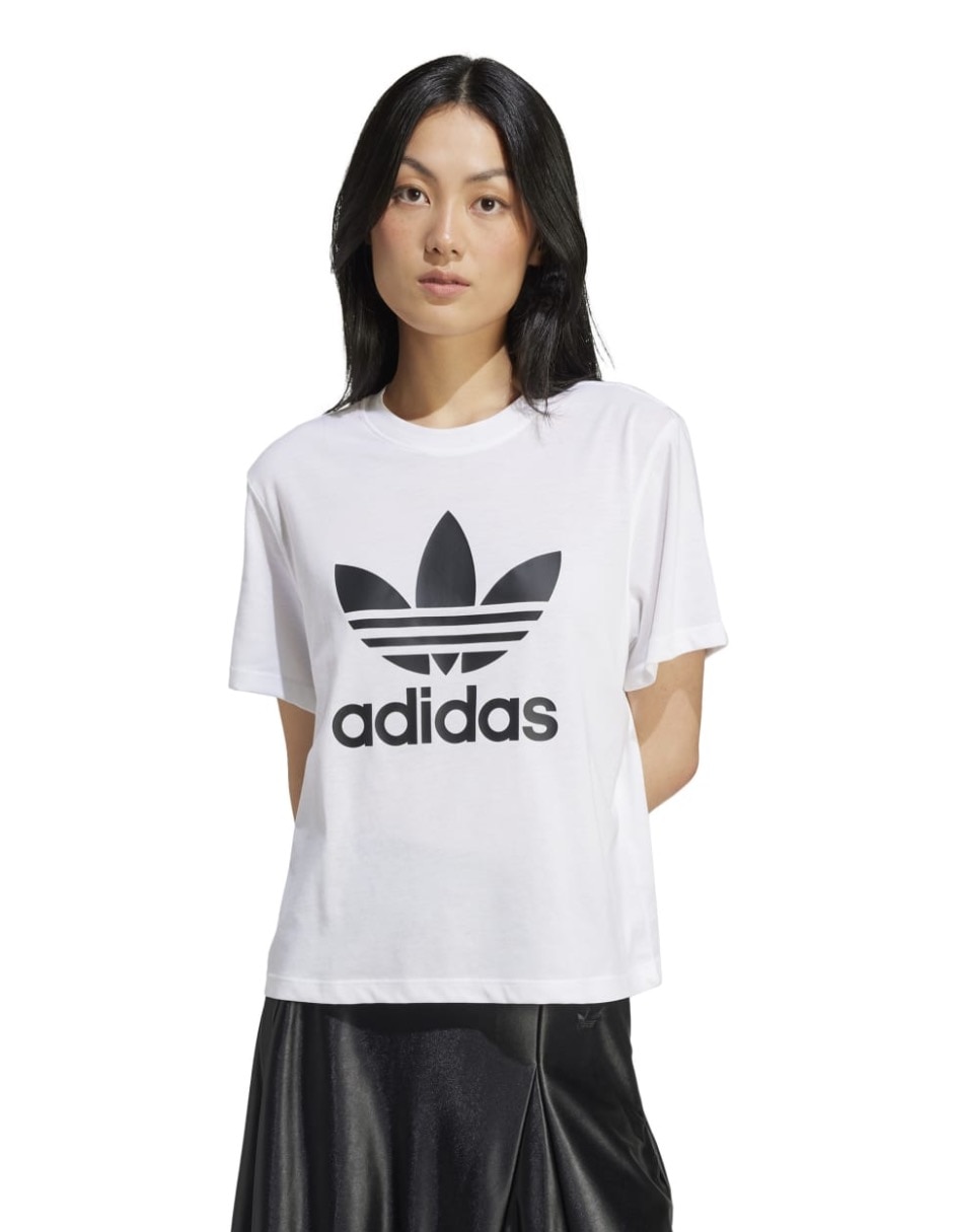Playera manga corta Trfl Tee Boxy cuello redondo para mujer