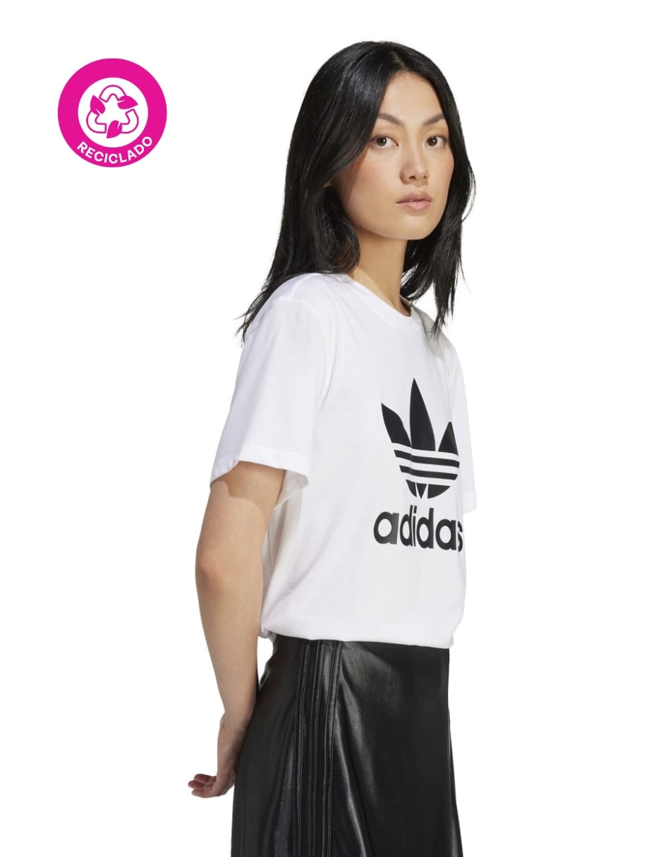 Playera manga corta Trfl Tee Boxy cuello redondo para mujer 4