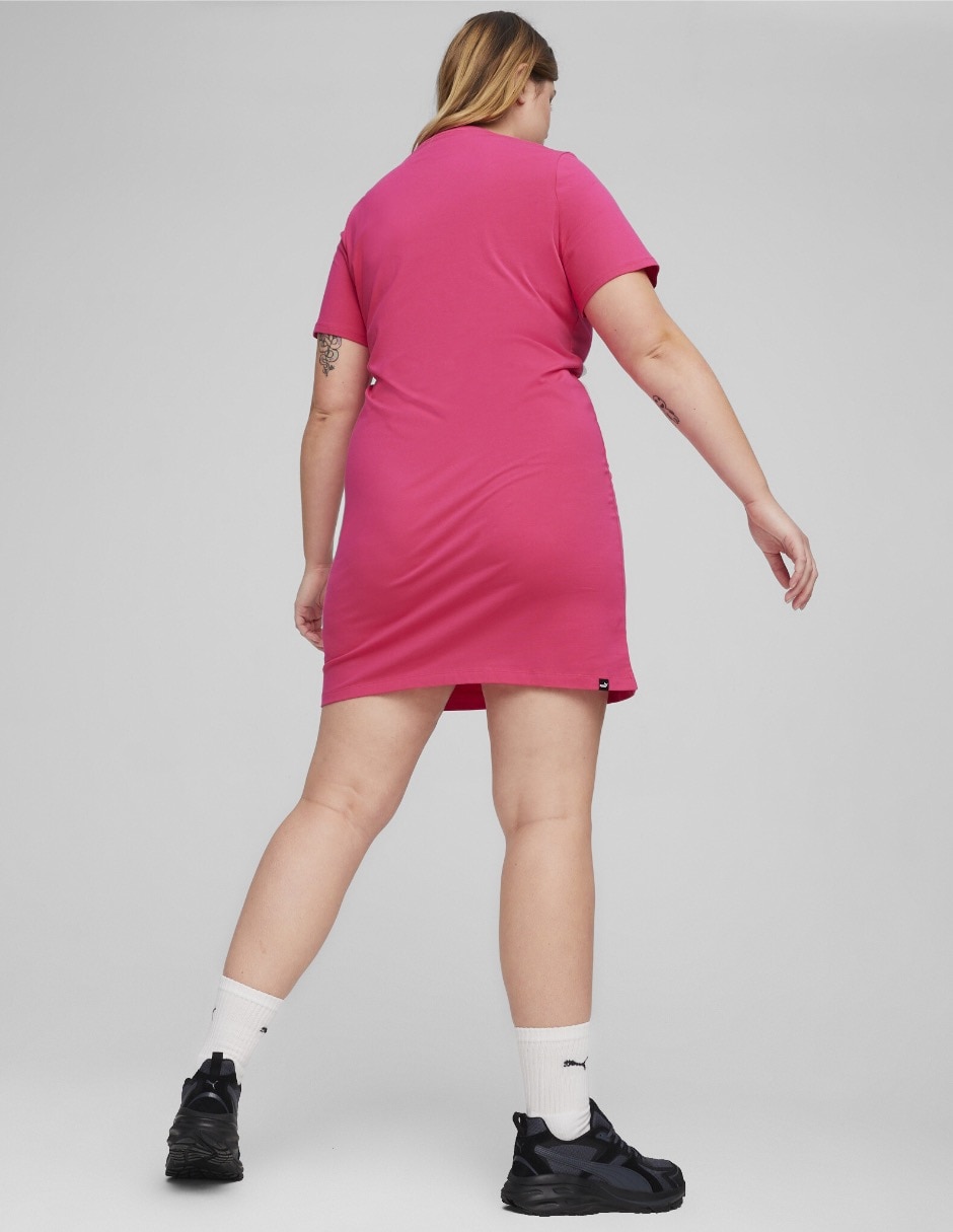 Vestido corto casual ESS Slim Tee Dress para mujer 6
