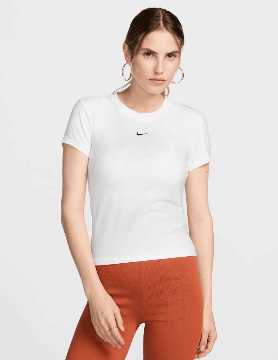 Playera manga corta cuello redondo para mujer