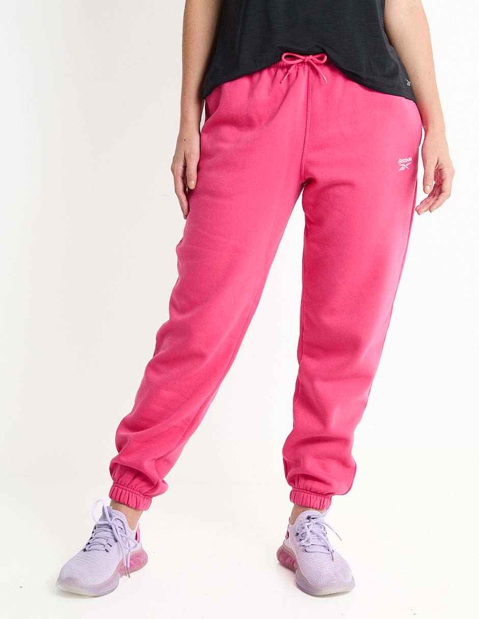 Pants straight Reebok con jareta para mujer