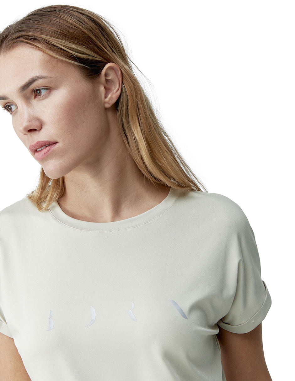 Playera manga corta cuello redondo para mujer 3