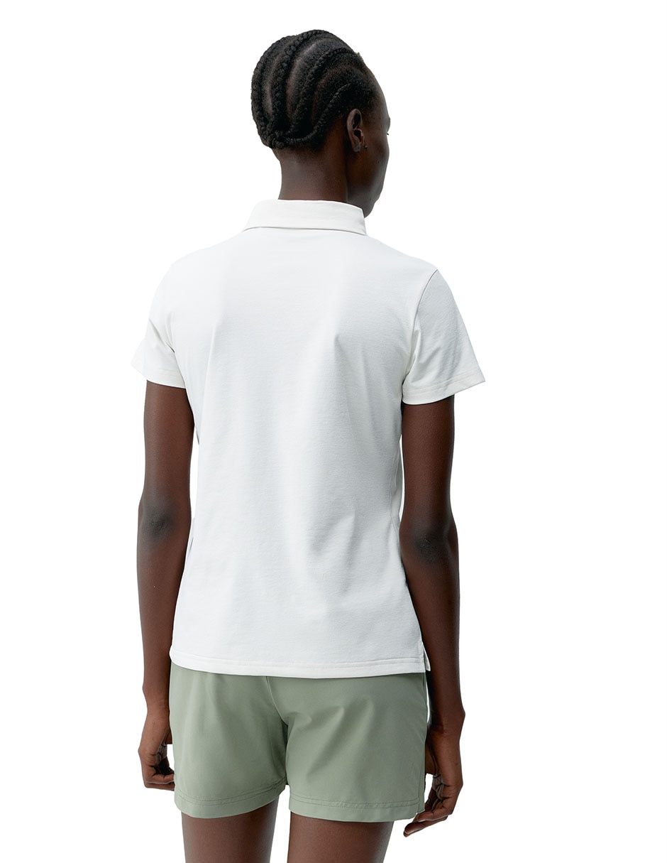 Playera manga corta cuello polo para mujer 2