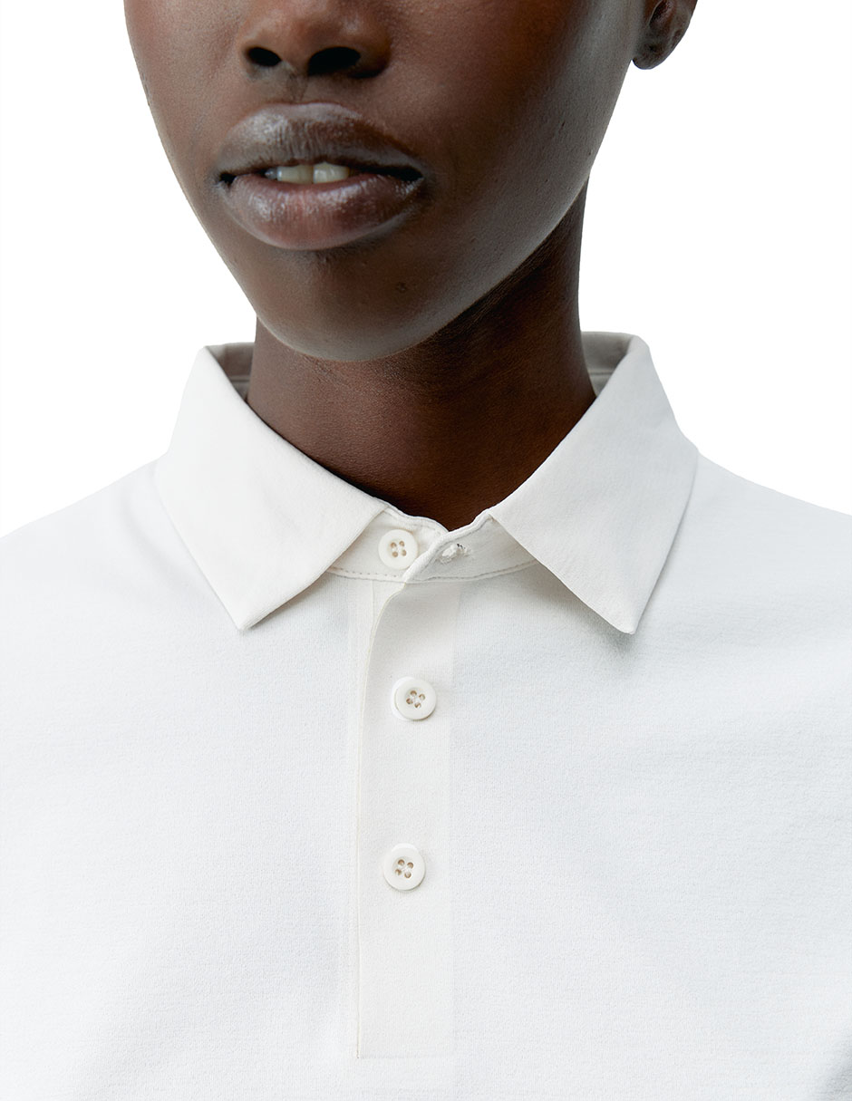 Playera manga corta cuello polo para mujer 3