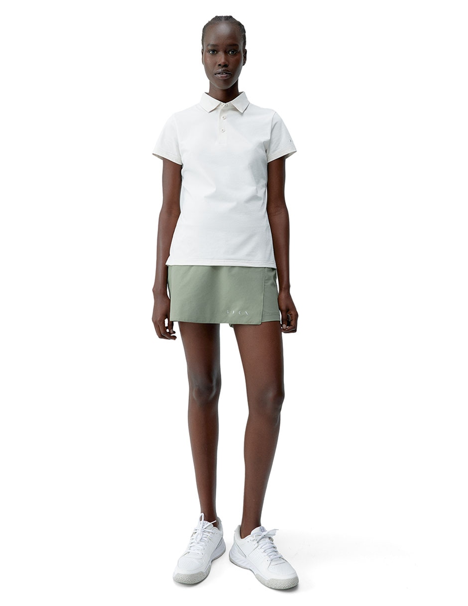 Playera manga corta cuello polo para mujer 4