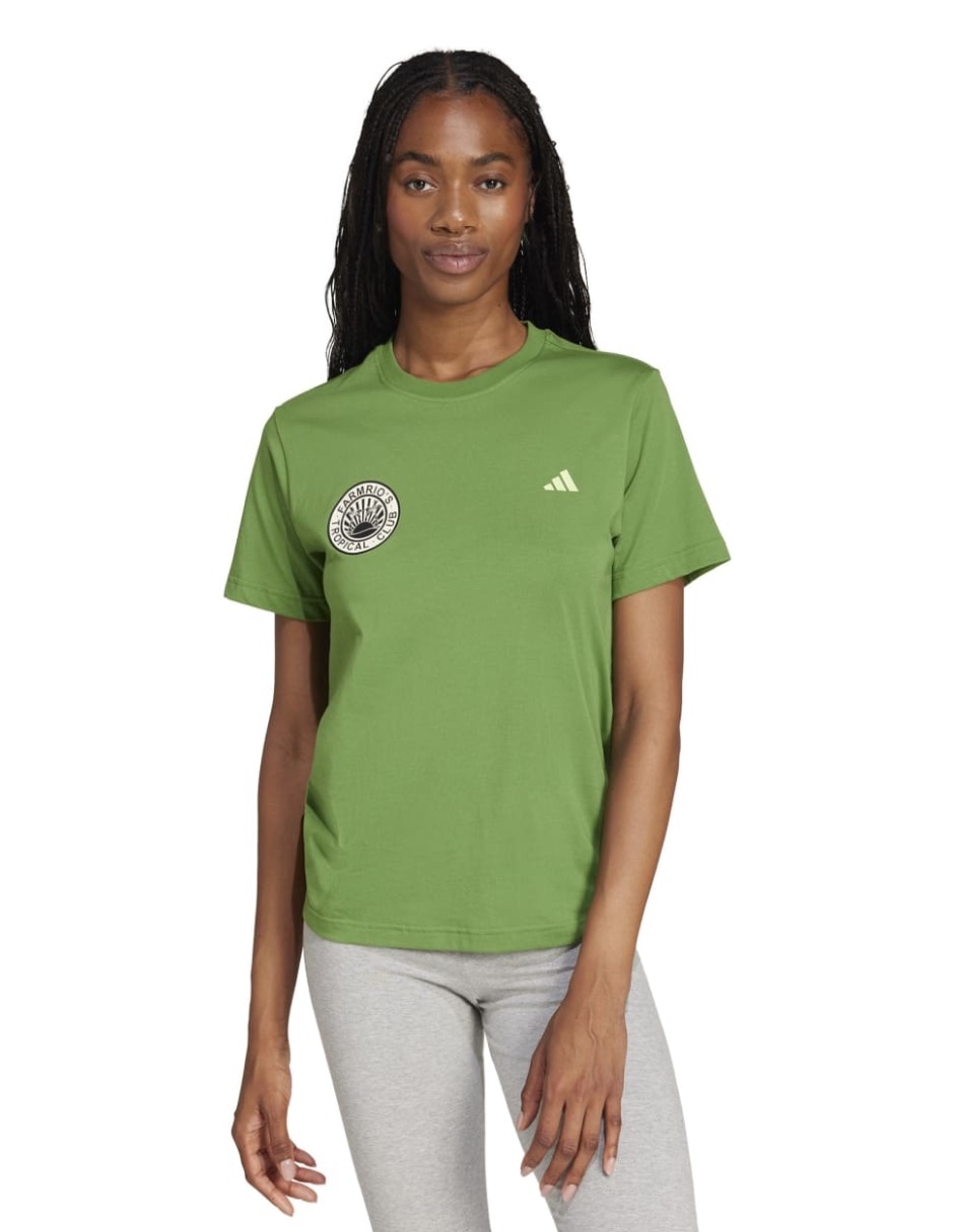 Playera manga corta Farm cuello redondo para mujer