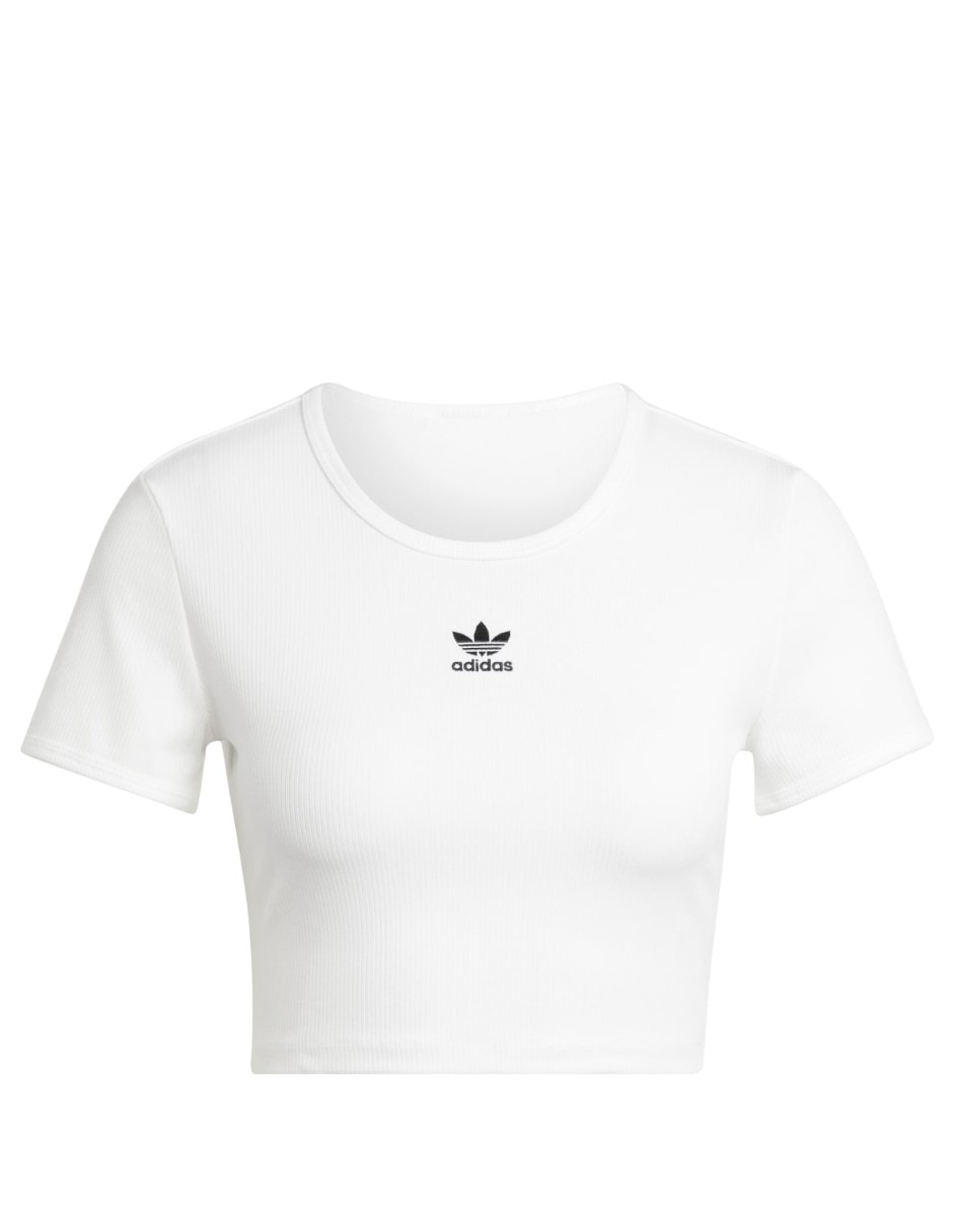 Playera manga corta Trefoil Essentials cuello redondo para mujer 7