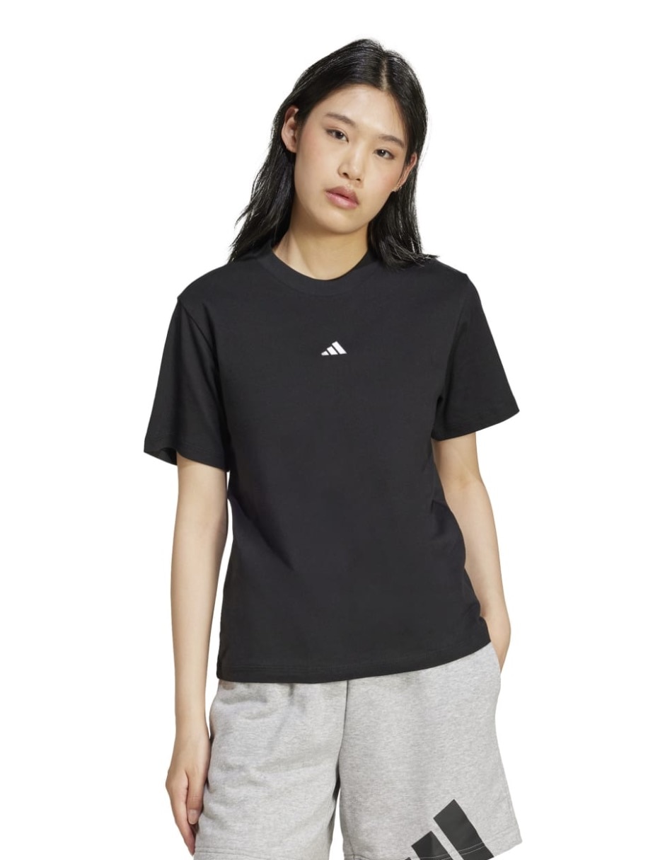 Playera manga corta Esenciales cuello redondo para mujer