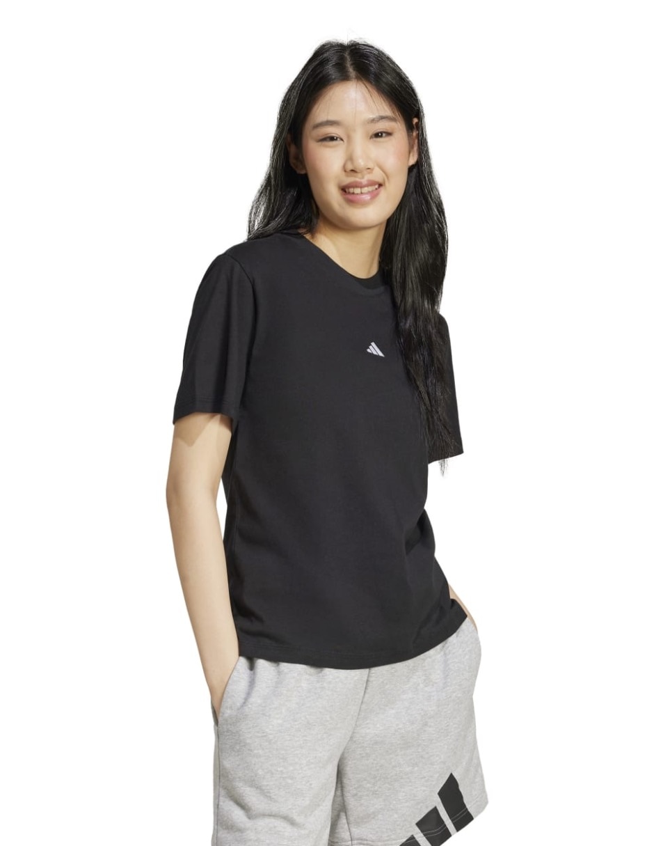 Playera manga corta Esenciales cuello redondo para mujer 4