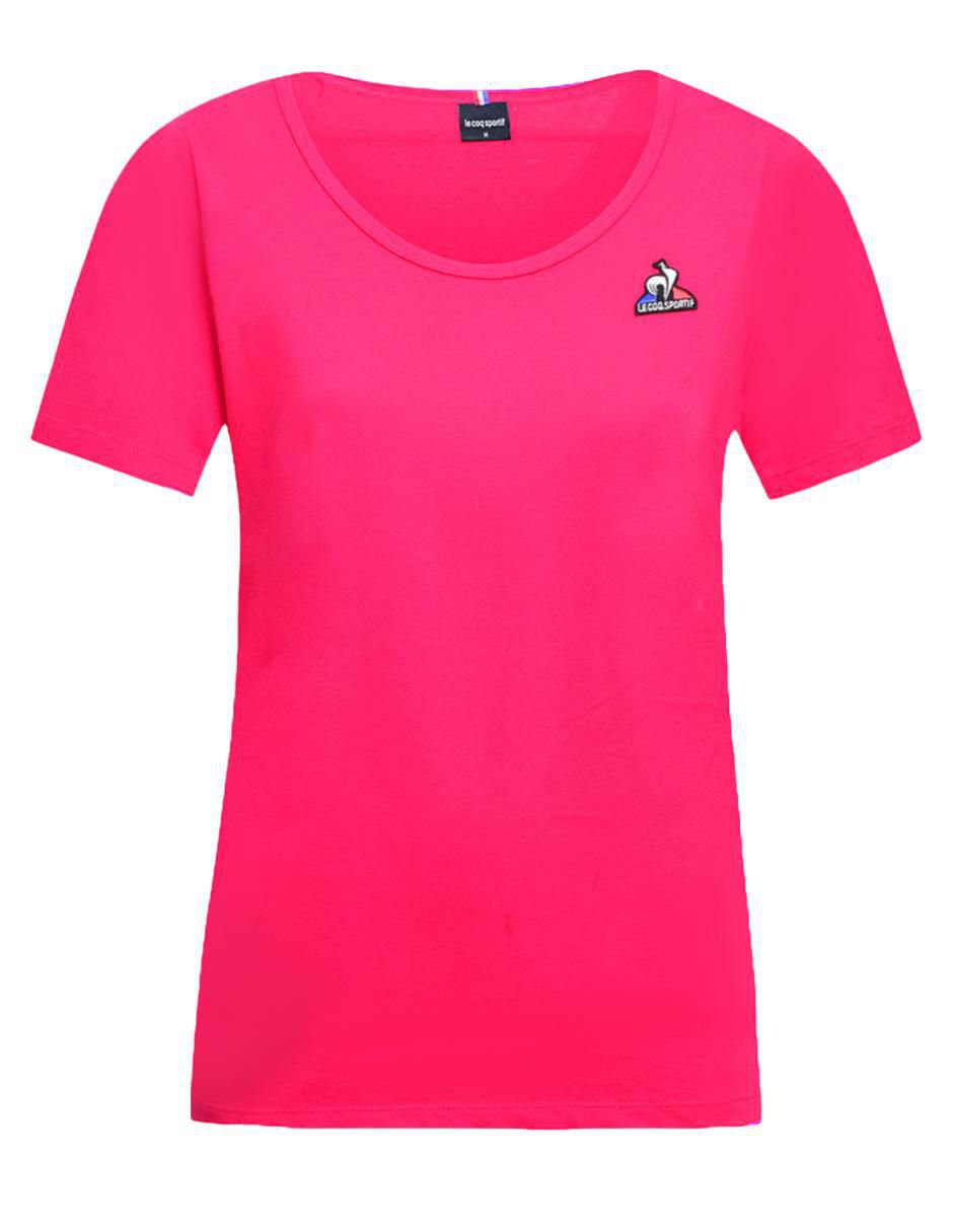 Playera manga corta Essentiels cuello redondo para mujer