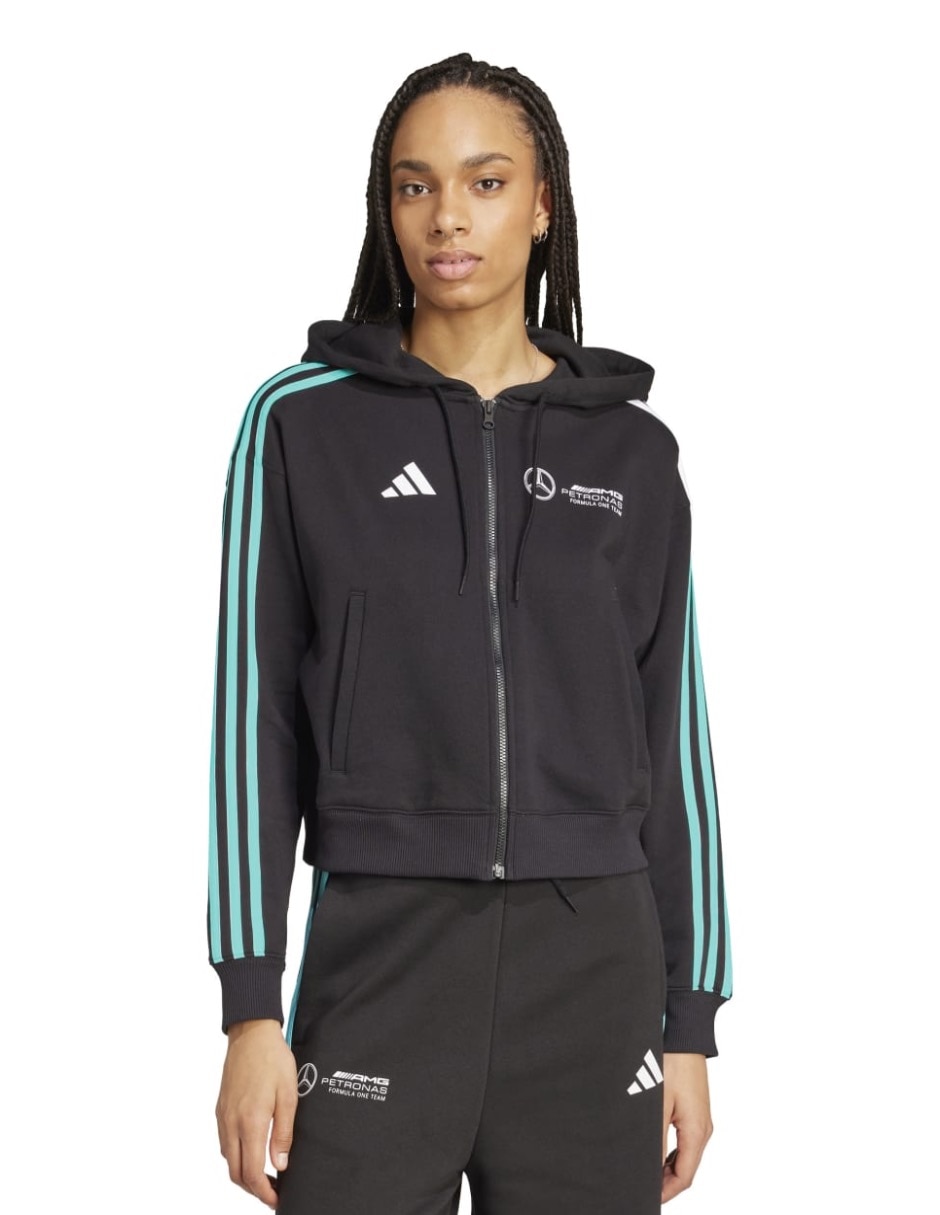 Chamarra casual ADIDAS Motorsport de algodón para mujer