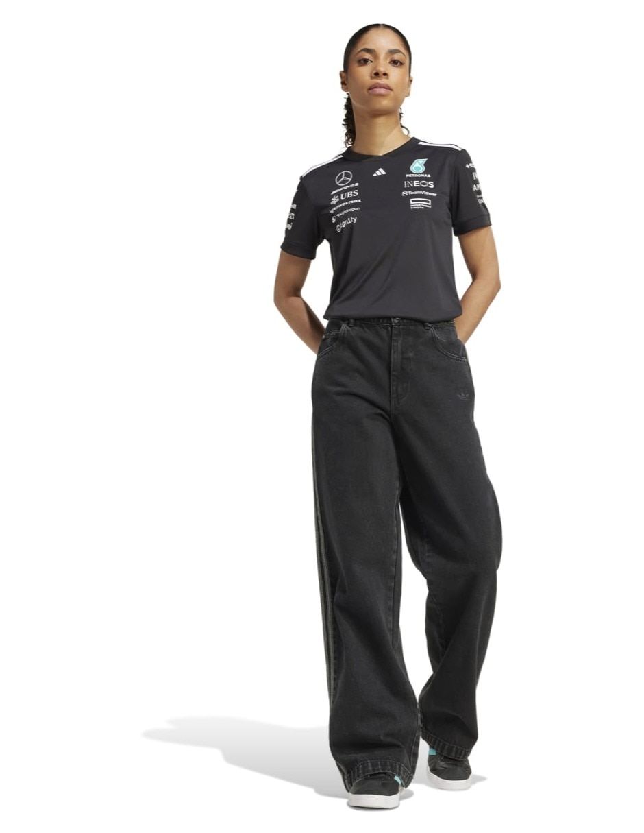 Playera manga corta Mercedes - Amg Petronas cuello redondo para mujer 4