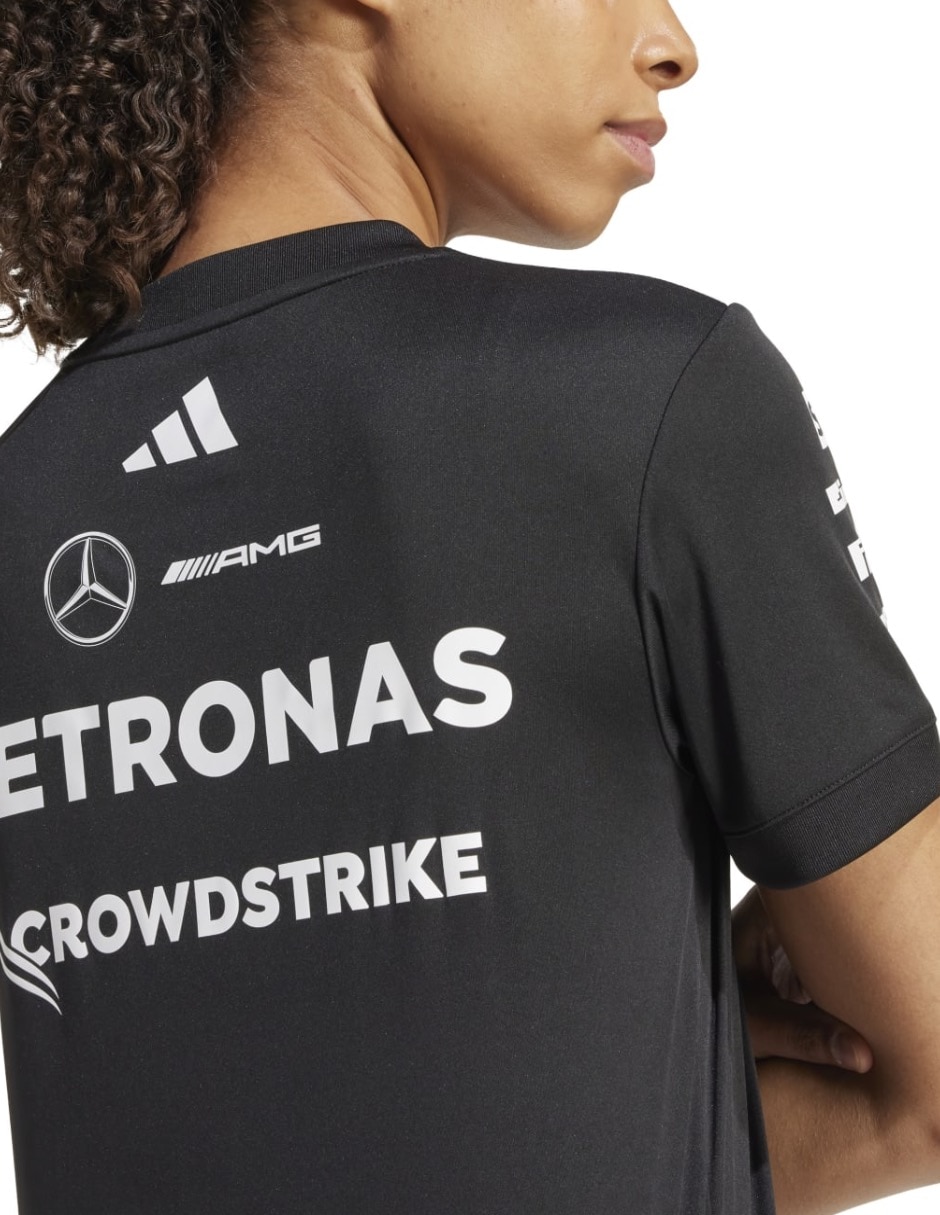Playera manga corta Mercedes - Amg Petronas cuello redondo para mujer 6