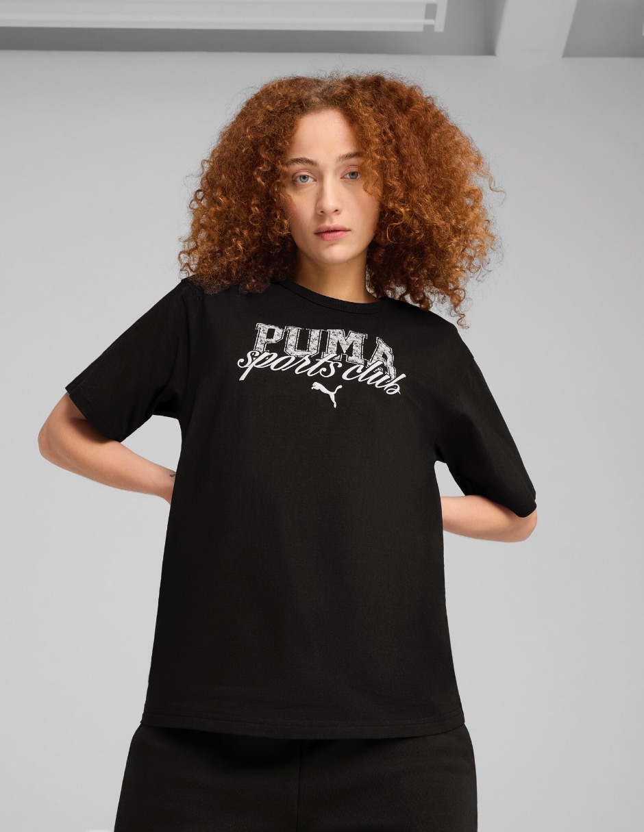 Playera manga corta cuello redondo para mujer