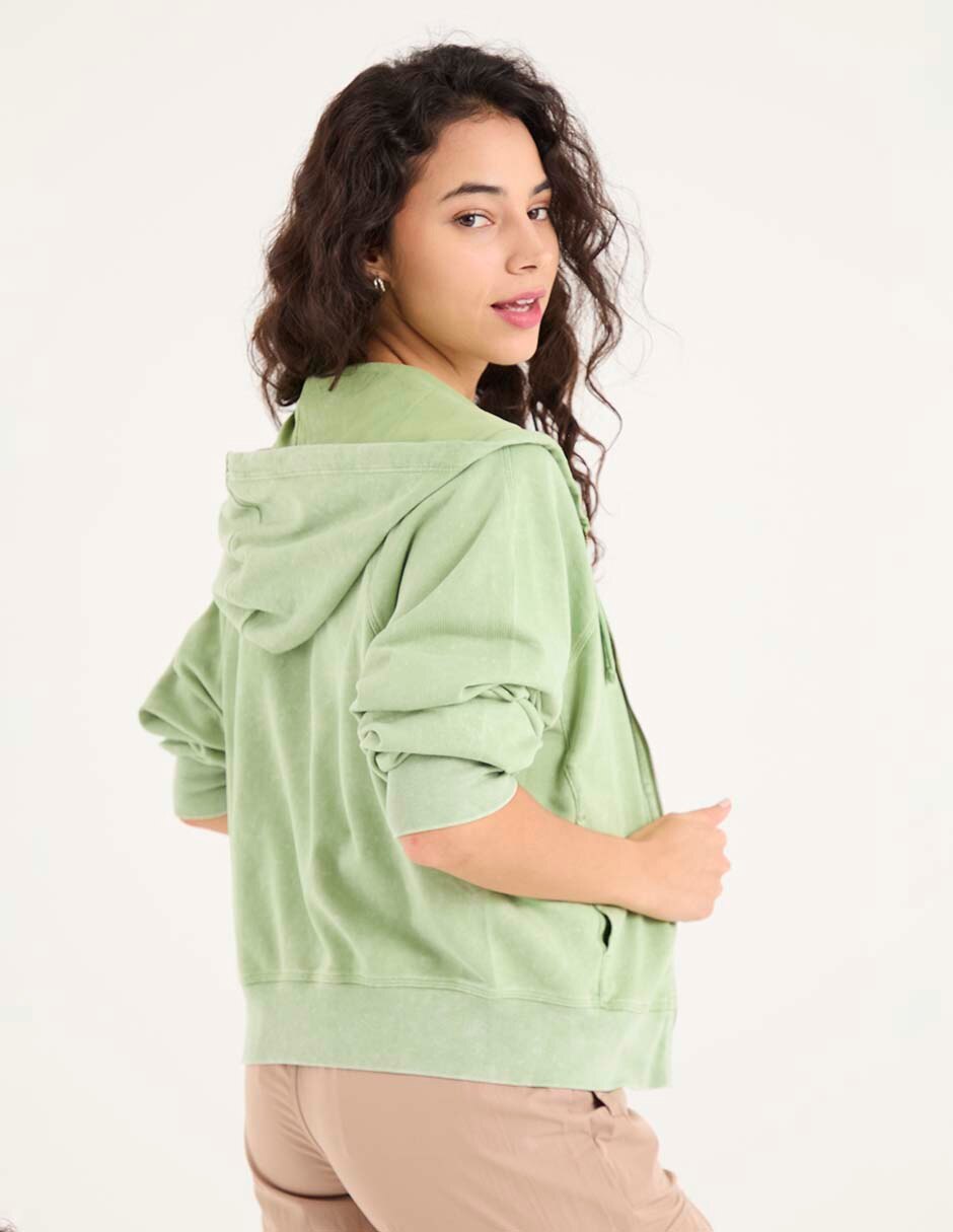Sudadera con capucha y bolsa para mujer 2