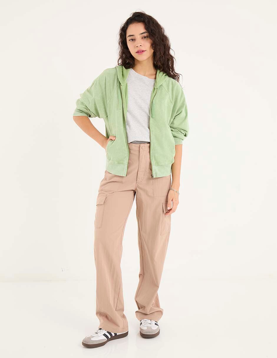 Sudadera con capucha y bolsa para mujer 3