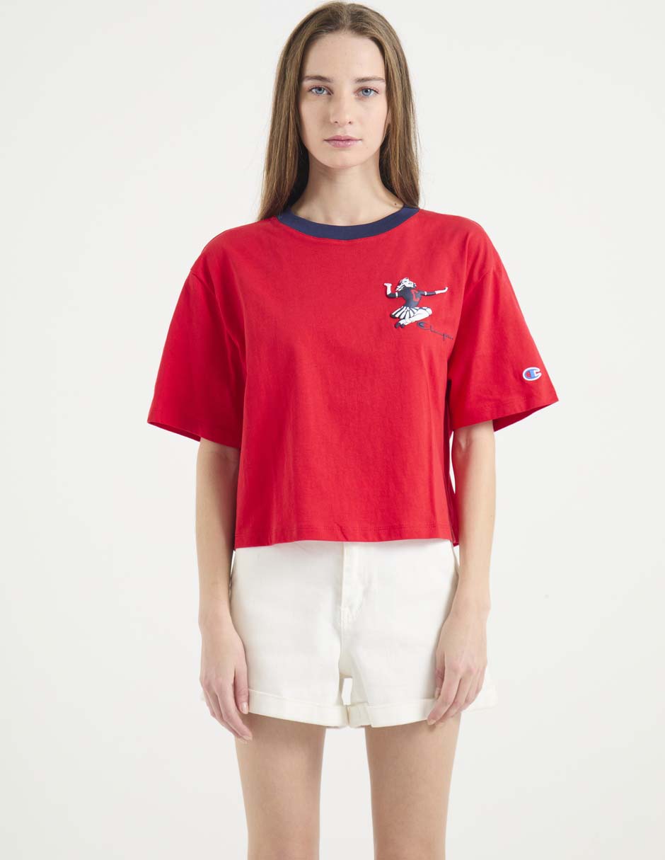 Playera manga corta Champion cuello redondo para mujer Liverpool