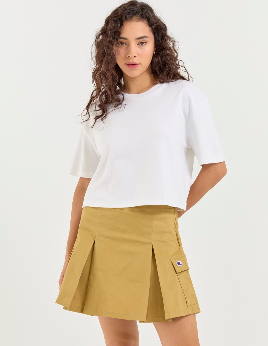 Falda short corta a la cintura Falda short corta a la cintura