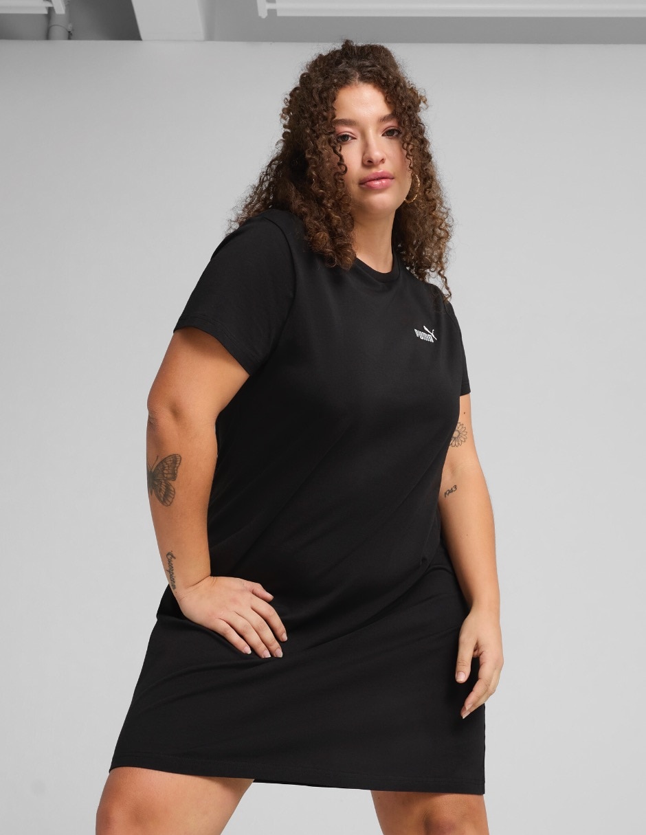 Vestido corto athleisure Ess Small No 1 Logo Slim Dress para mujer 4