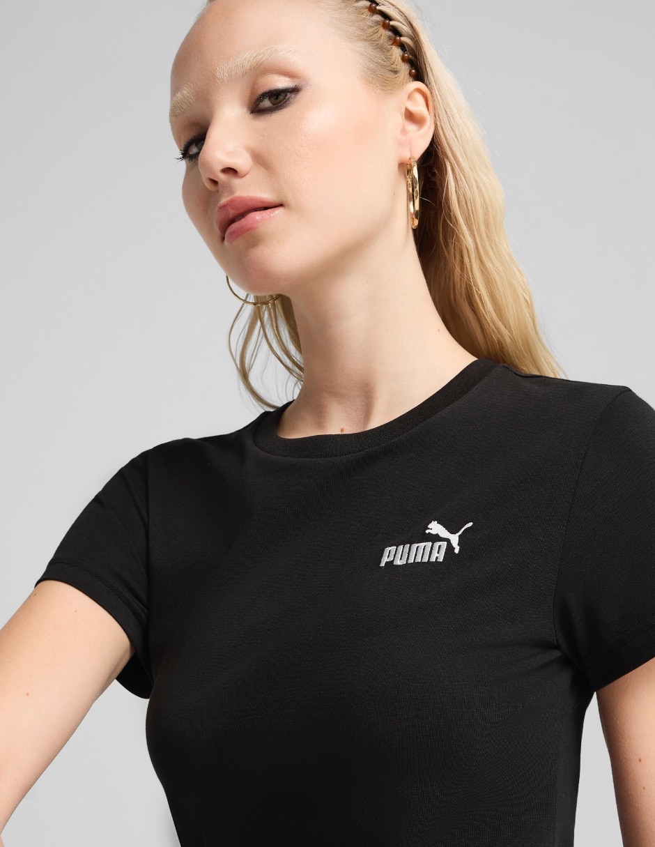 Vestido corto athleisure Ess Small No 1 Logo Slim Dress para mujer 6