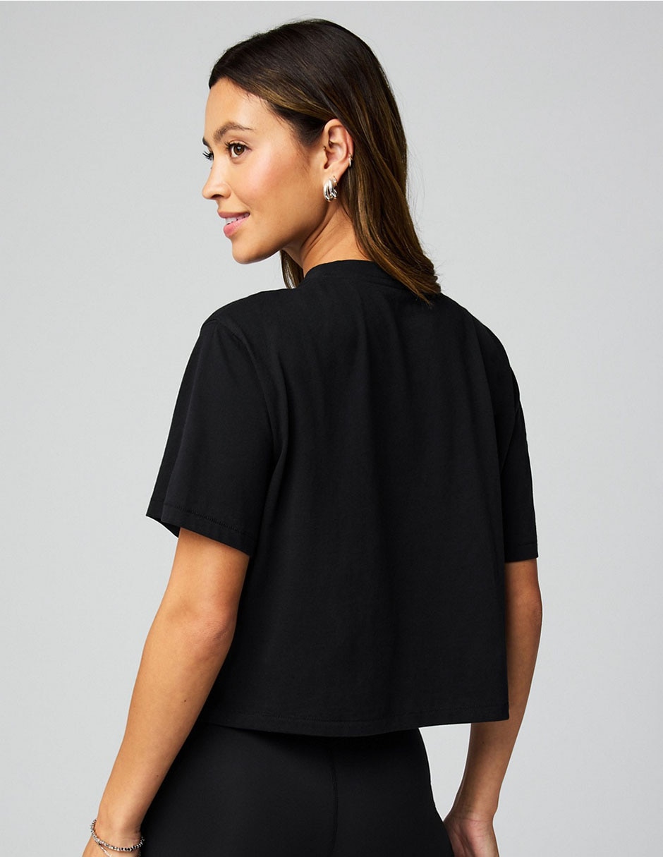 Playera manga corta cuello redondo para mujer 2