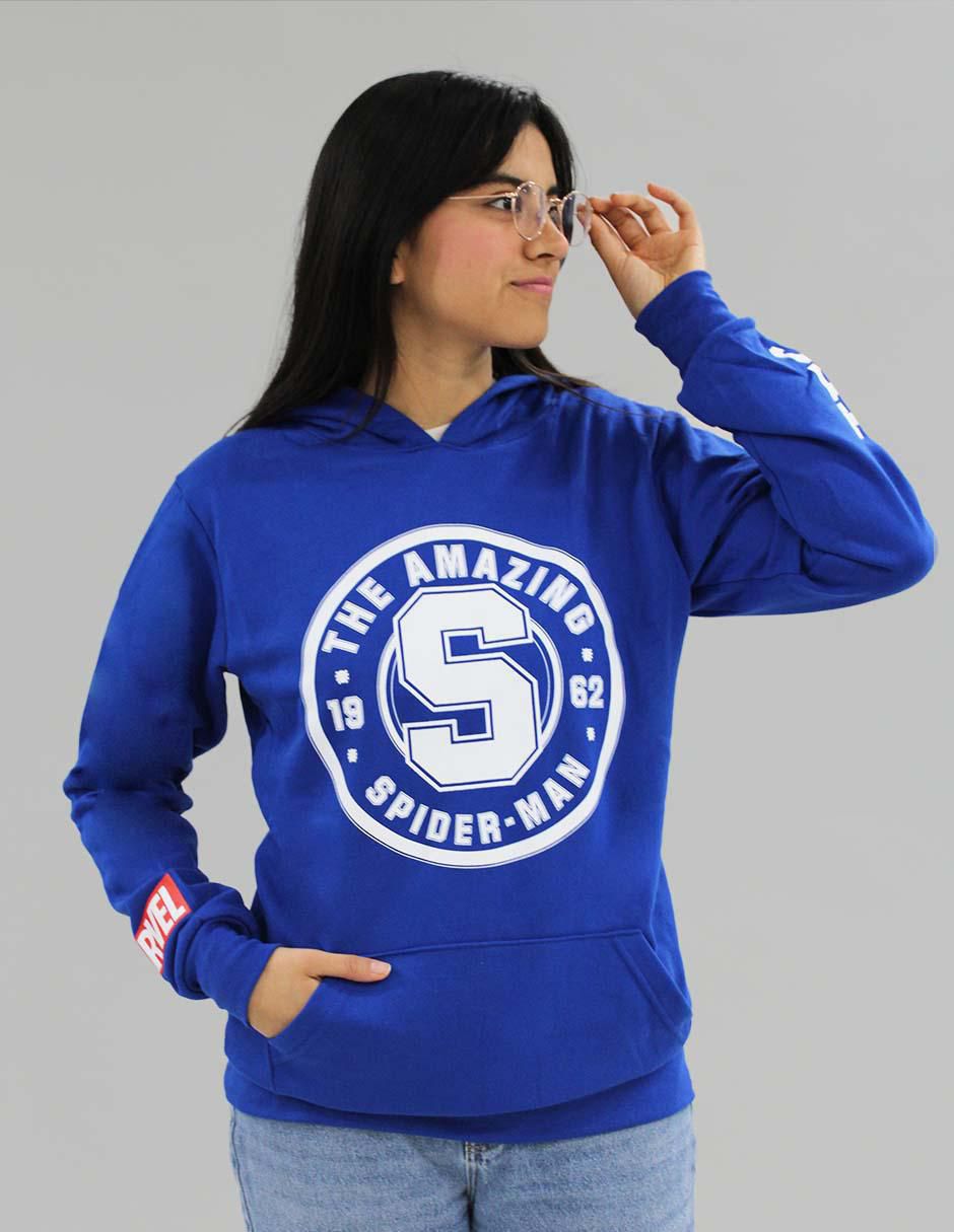 Sudadera con capucha y bolsa para mujer