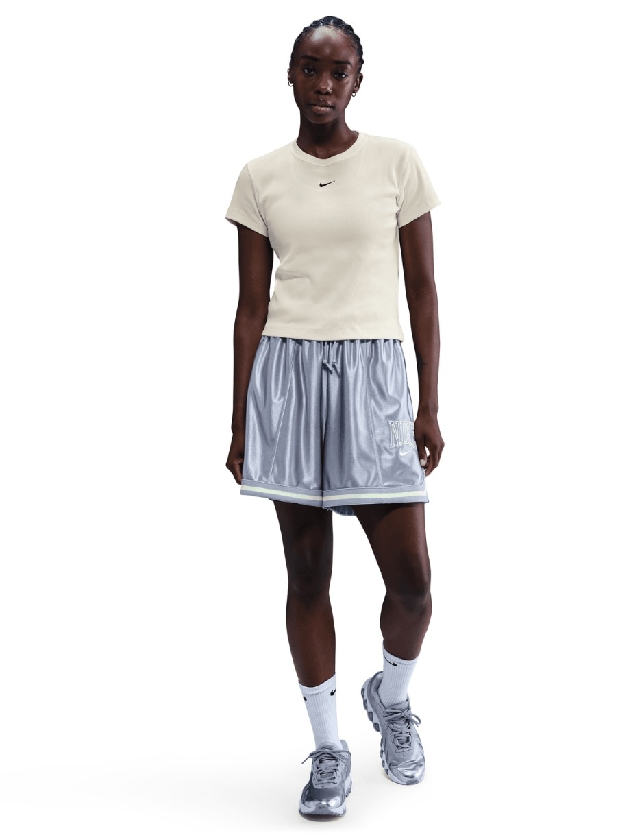 Playera manga corta cuello redondo para mujer