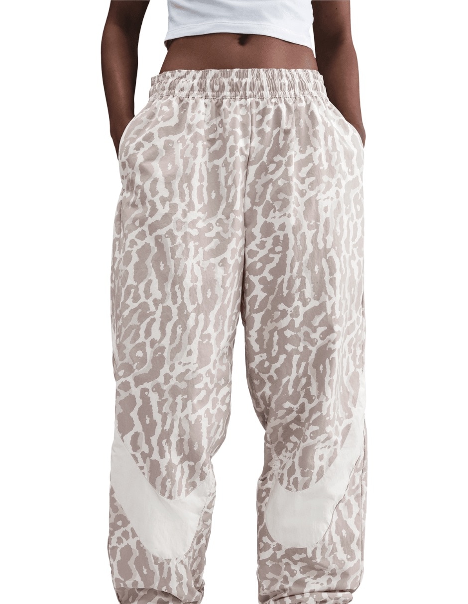 Pants regular con elástico para mujer