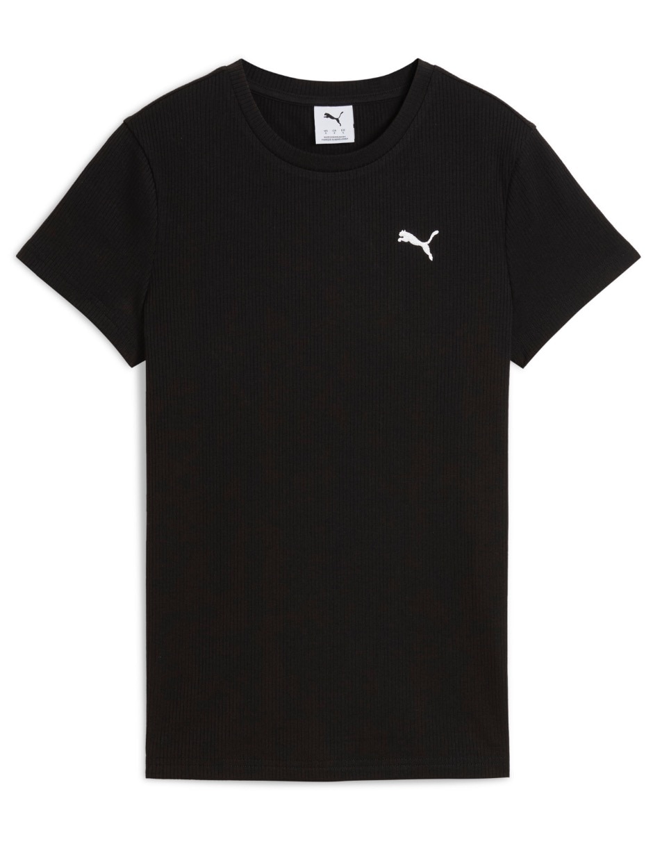 Playera manga corta Ess Elevated cuello redondo para mujer 6