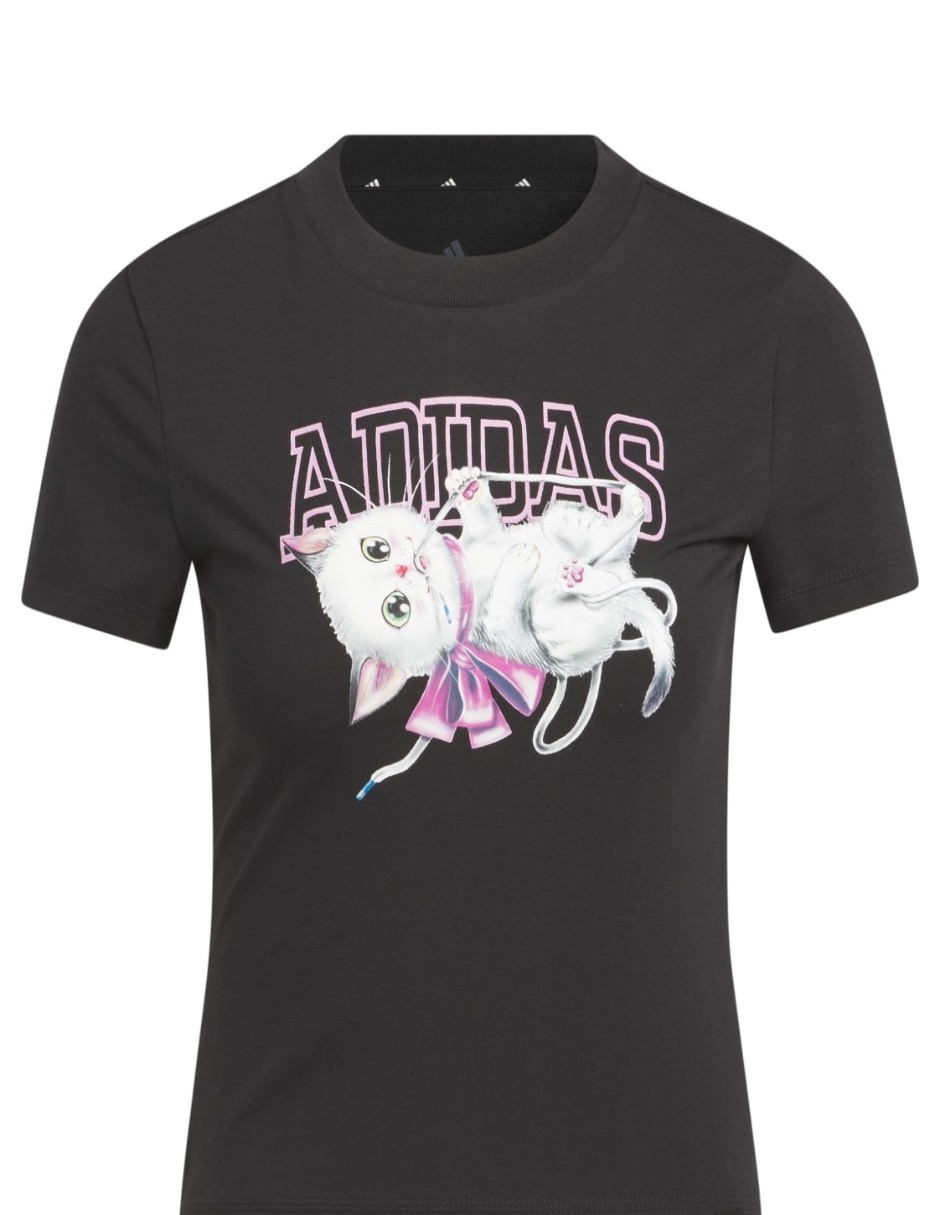 Playera manga corta cuello redondo para mujer 2