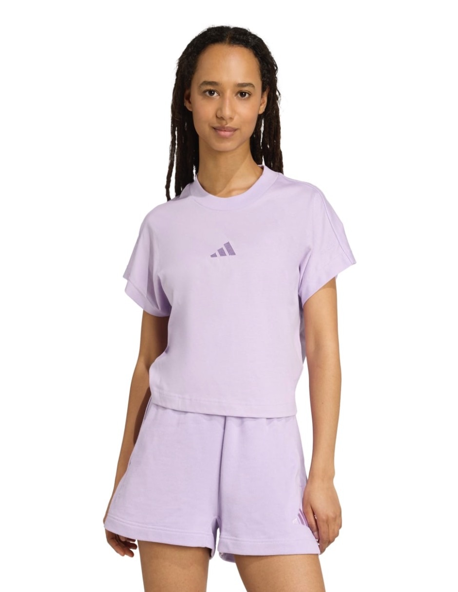 Playera manga corta All SZN cuello redondo para mujer 6