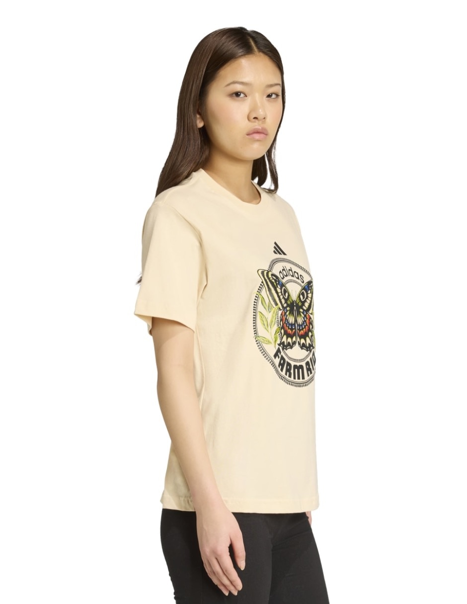 Playera manga corta Farm cuello redondo para mujer 4
