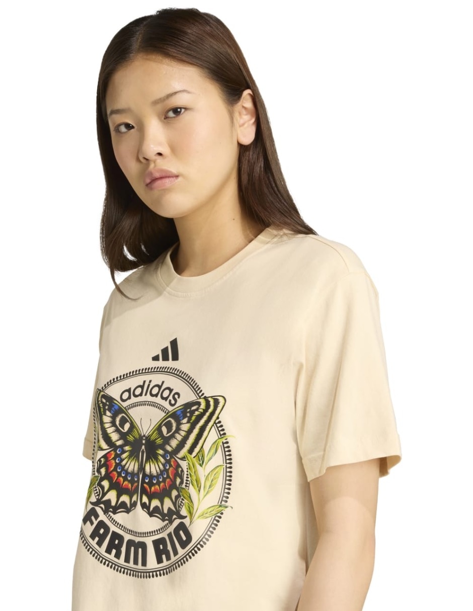 Playera manga corta Farm cuello redondo para mujer 5