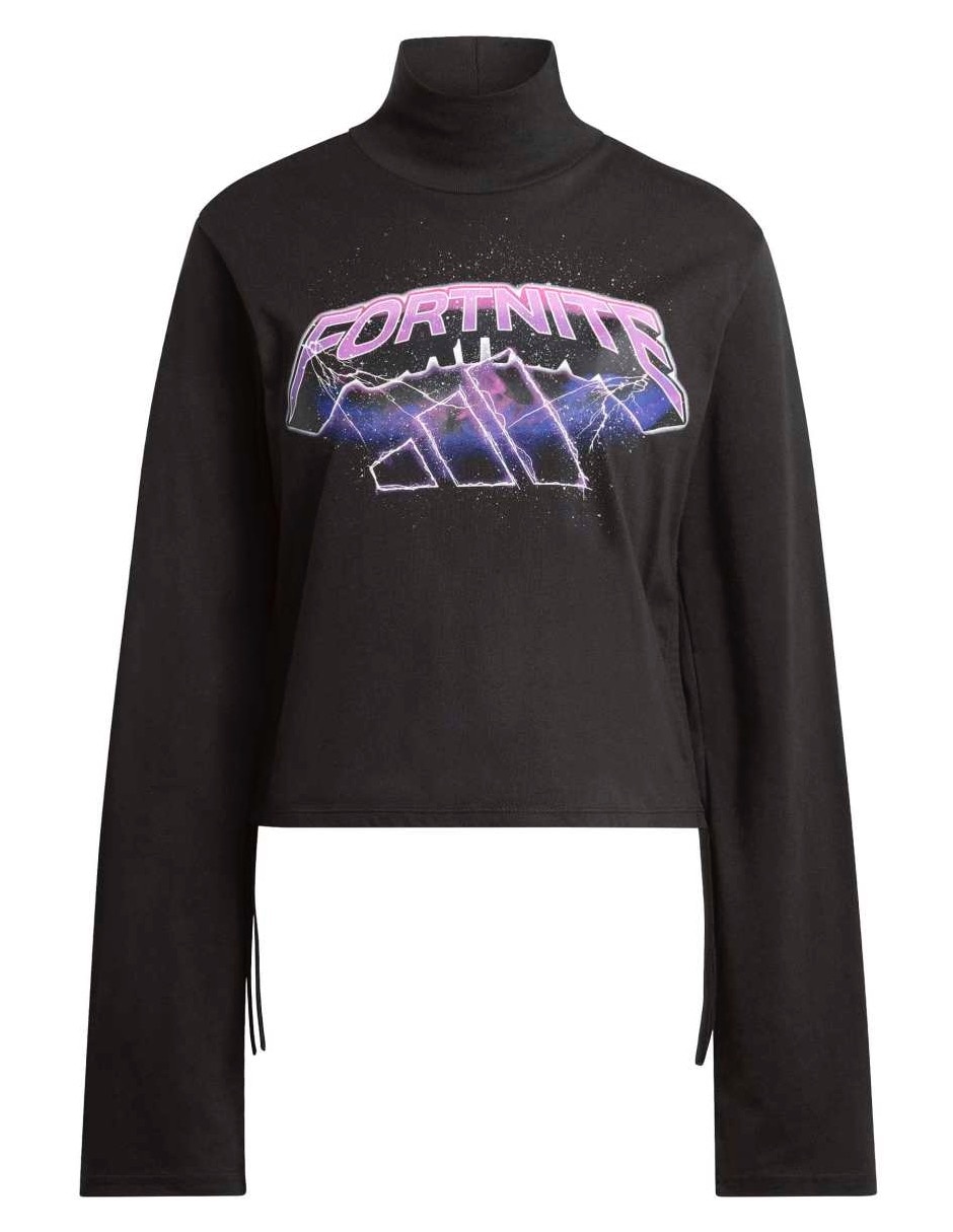 Playera manga larga Essentials cuello alto para mujer 6