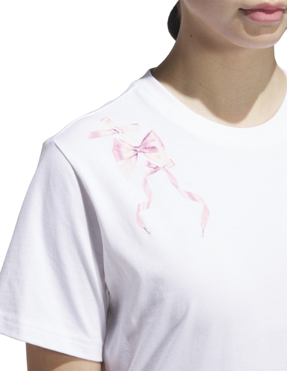 Playera manga corta cuello redondo para mujer 5