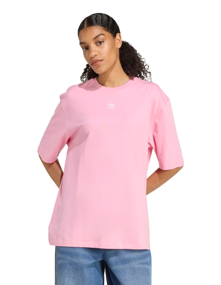 Playera manga corta Essentials cuello redondo para mujer